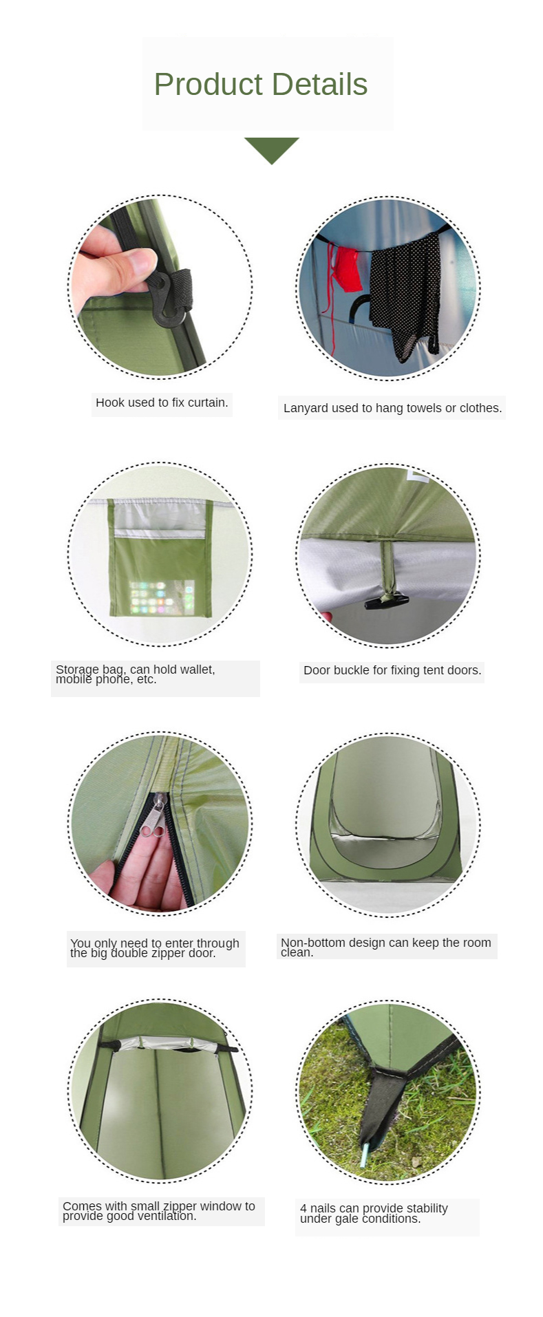 Cheap Goat Tents Portable Outdoor Shower Tent Bath Changing Fitting Room Privacy Toilet Camping Beach Tent Shelter for Outdoor Tents 